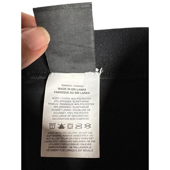 Nike Pro Dri-FIT Leggings Medium Black Mesh Panel Compression Pants - Picture 3 of 5